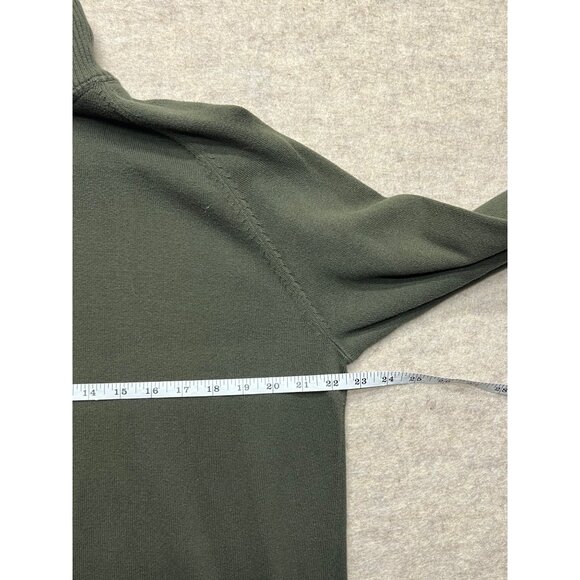 Timberland Green Quarter Zip Long Sleeve Cotton Pullover Sweater Men's Large - Picture 7 of 8